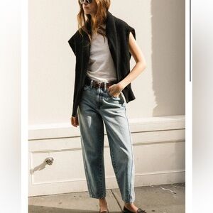 Apiece Apart Mari Barrel Jean in Austin Wash size 27